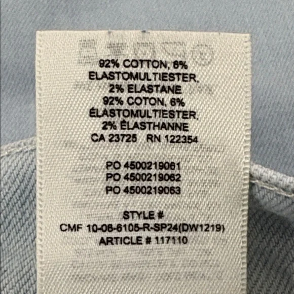 Denim Forum The Arlo High Rise Straight 28l Light Blue Wash - Picture 15 of 15